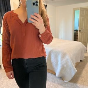 Margaret O'leary Cotton Gazue Top